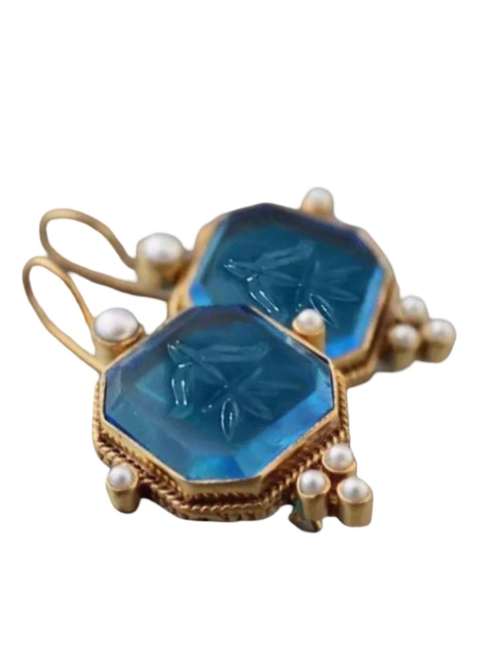 💎Edwardian Style Intaglio Earrings
